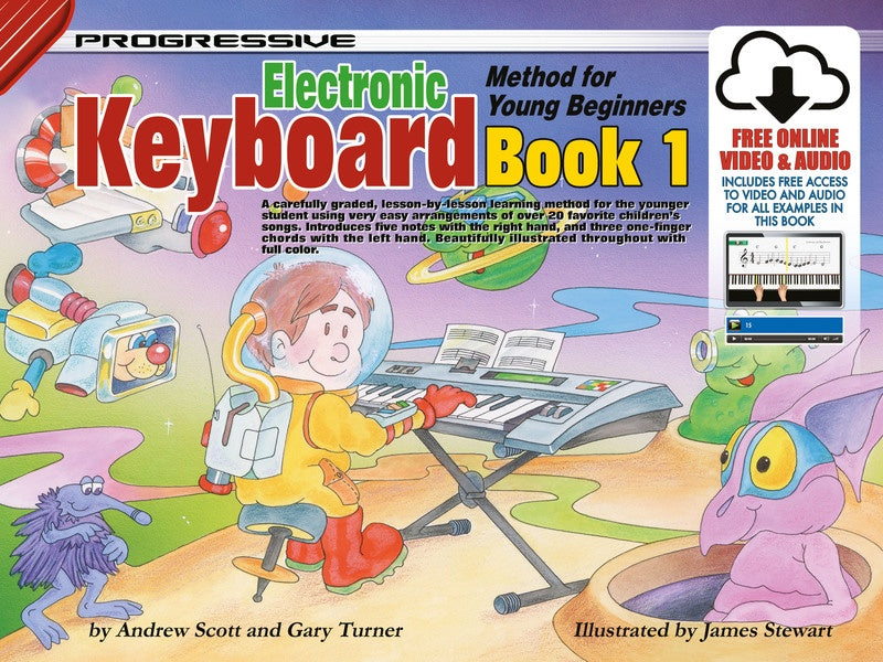 Progressive Electronic Keyboard Method Young Beginners - Book 1 (Book/Ola)
