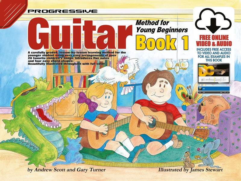 Progressive Guitar Method For Young Beginners - Book 1 (Book/Ola)