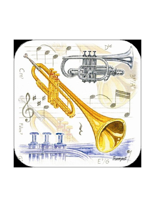 TRUMPET COASTERS PACK OF 4