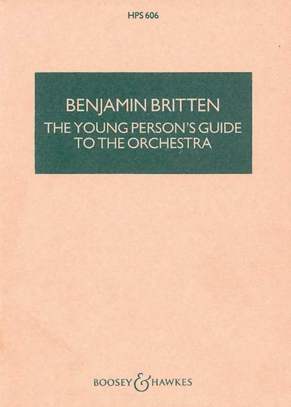 Young Persons Guide To The Orchestra Op 34 Study Score