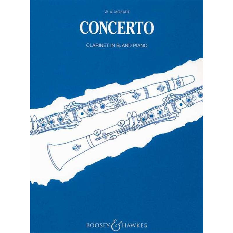 MOZART - CONCERTO A MAJOR K 622 B FLAT CLARINET/PIANO - Music2u