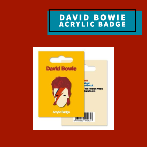 David Bowie Acrylic Badge Giftware
