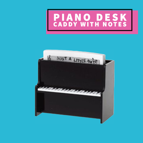 Upright Piano Desk Caddy With Notes Giftware
