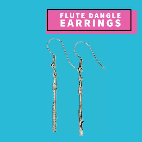 Flute Dangle Earrings Giftware