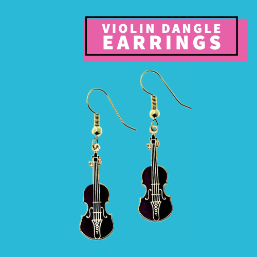 Violin Earrings Giftware