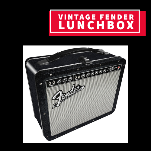 Fender Black Tolex Vintage Lunchbox Giftware