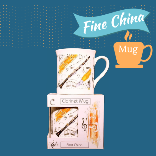 Fine China Mug - Clarinet Design Giftware