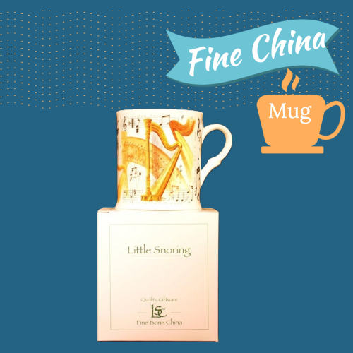 Fine China Mug - Harp Design Giftware