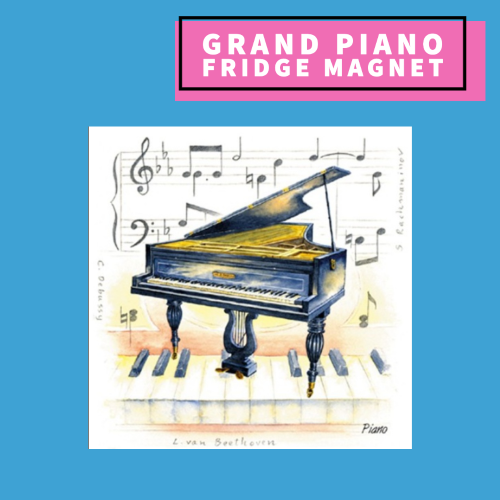 Grand Piano Fridge Magnet