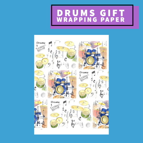 Gift Wrap - Drums Design Giftware
