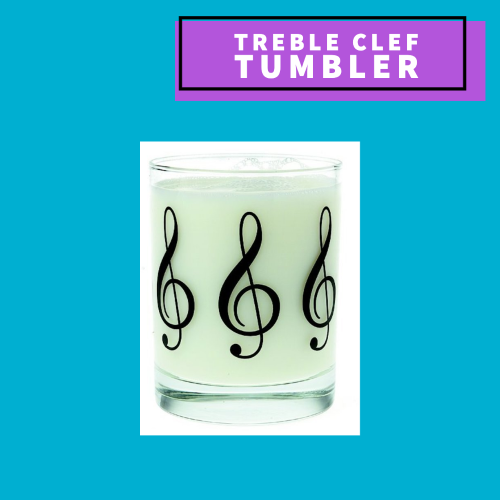Treble Clef Tumbler Glass Giftware