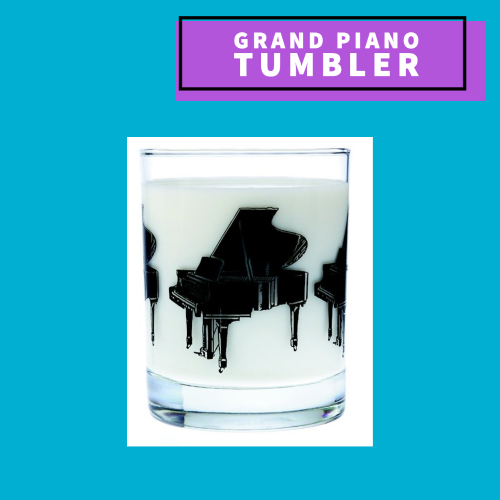Grand Piano Tumbler Glass Giftware
