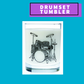 Drumset Tumbler Glass Giftware