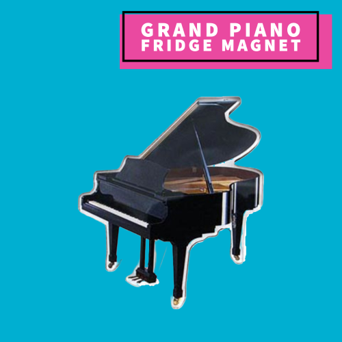 Grand Piano Fridge Magnet Giftware