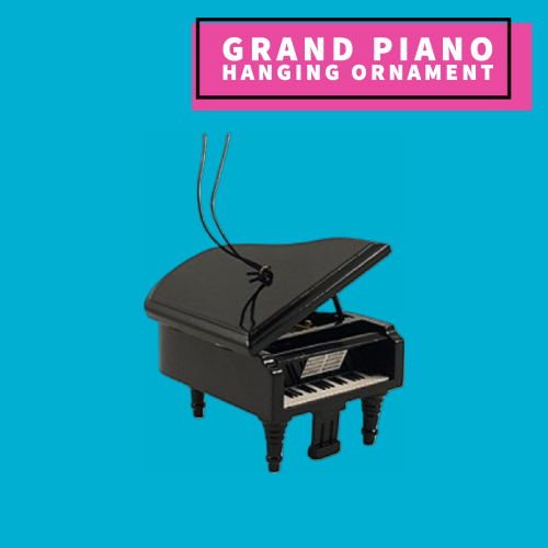 Grand Piano Hanging Ornament (Black) Giftware