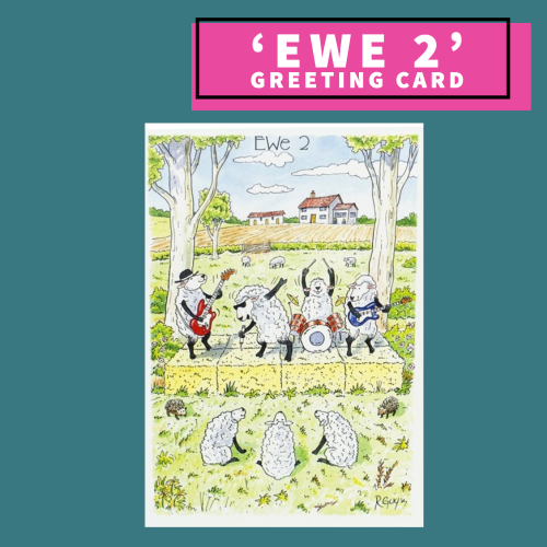 'Ewe 2' Blank Greeting Card