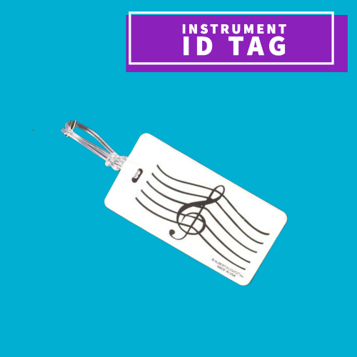Instrument Id Tag - Treble Clef Design Giftware