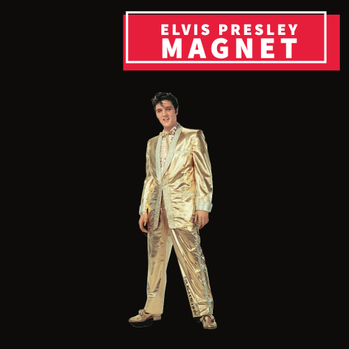 Elvis Presley Gold Suit Thickset Magnet Giftware