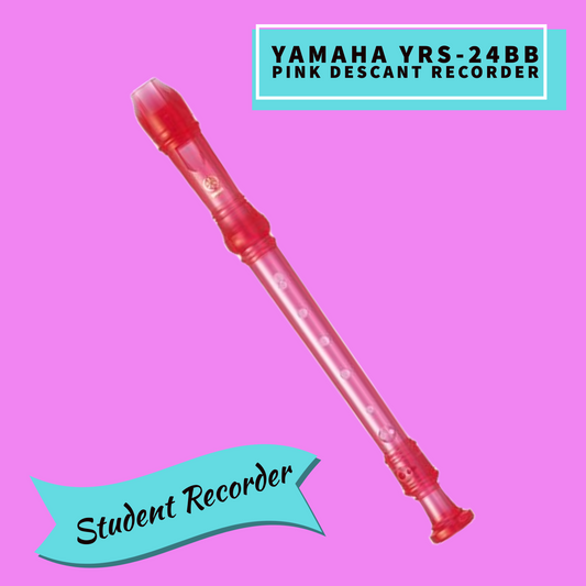 Yamaha Yrs-20Bp Descant C 3 Piece Student Recorder (Candy Pink) Musical Instruments & Accessories