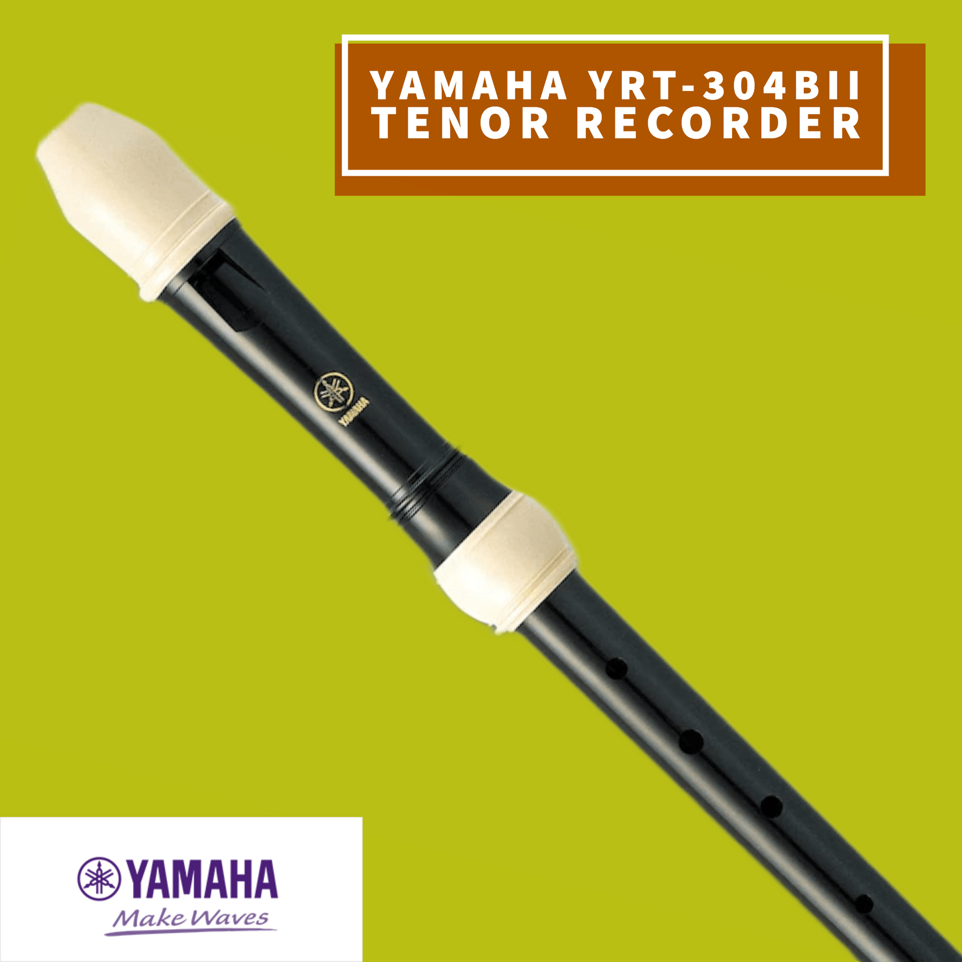Yamaha Yrt-304Bii Tenor 3 Piece Abs Resin Recorder (Key Of C) Musical Instruments & Accessories