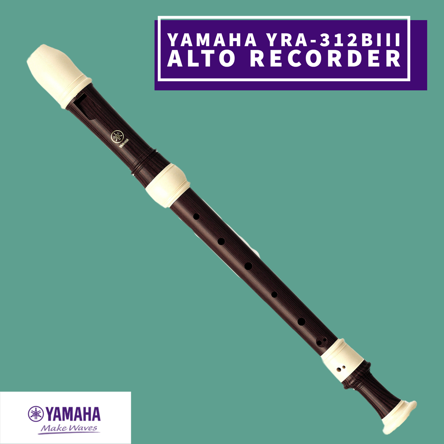 Yamaha YRA-312BIII Alto Simulated Rosewood ABS Resin Recorder