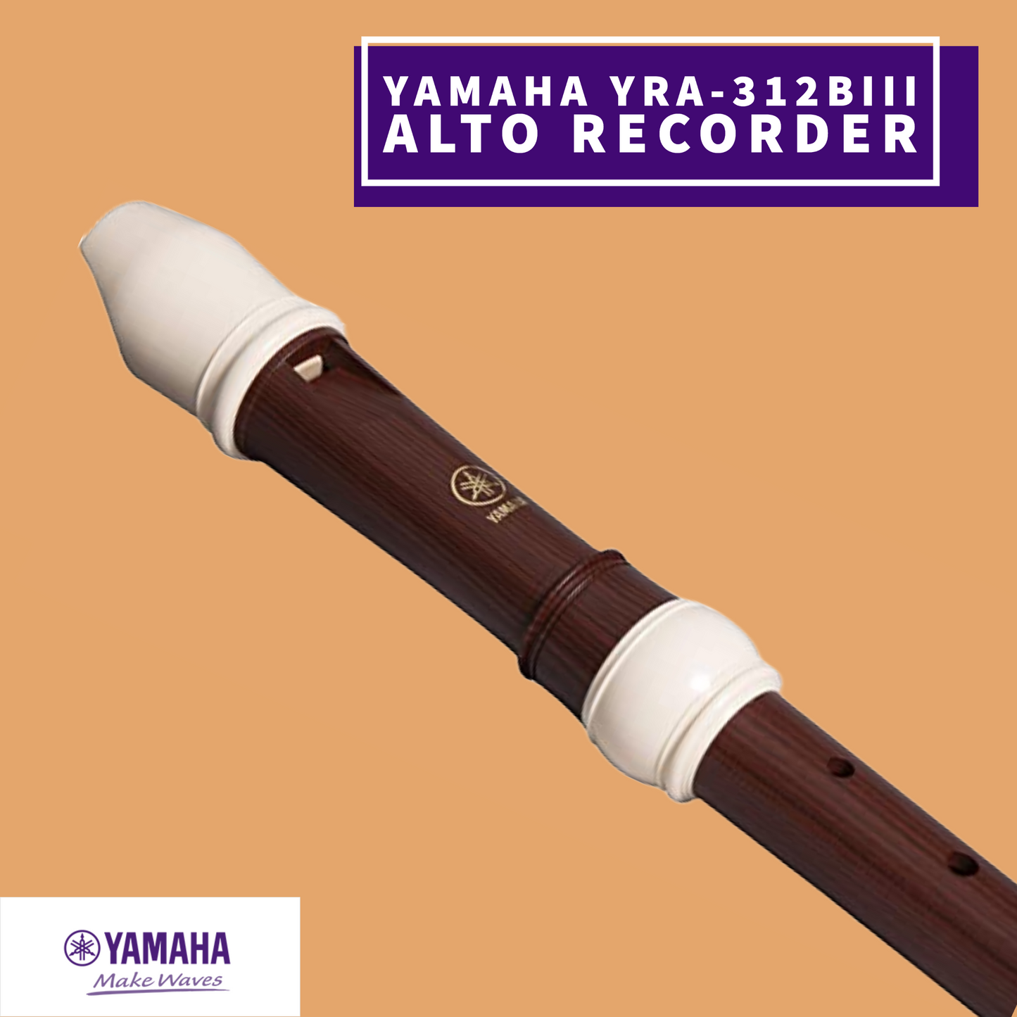 Yamaha Yra-312Biii Alto Simulated Rosewood Abs Resin Recorder Musical Instruments & Accessories
