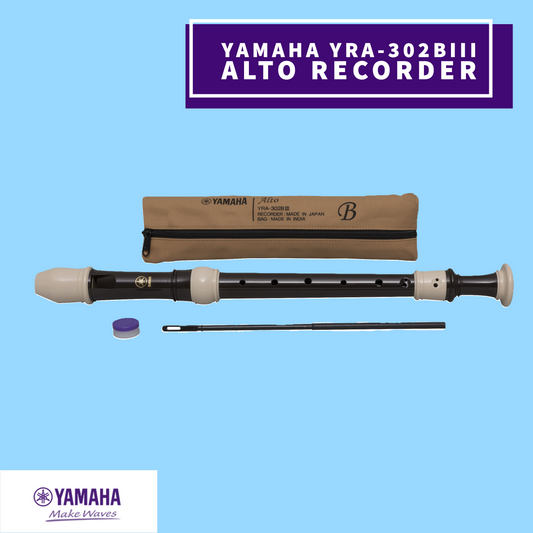 Yamaha YRA-302BIII Alto 3 Piece Abs Resin Recorder (Key of F)