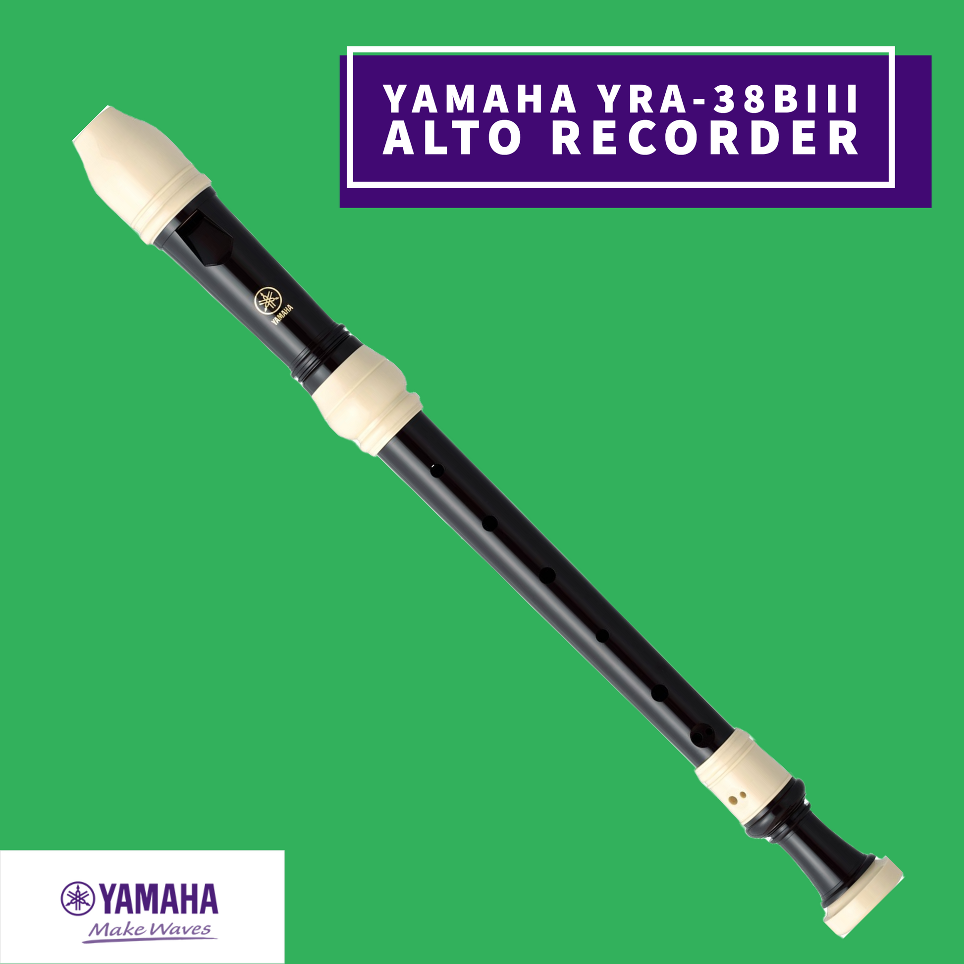 Yamaha Yra-38Biii Alto 3 Piece Abs Resin Recorder (Key Of F) Musical Instruments & Accessories