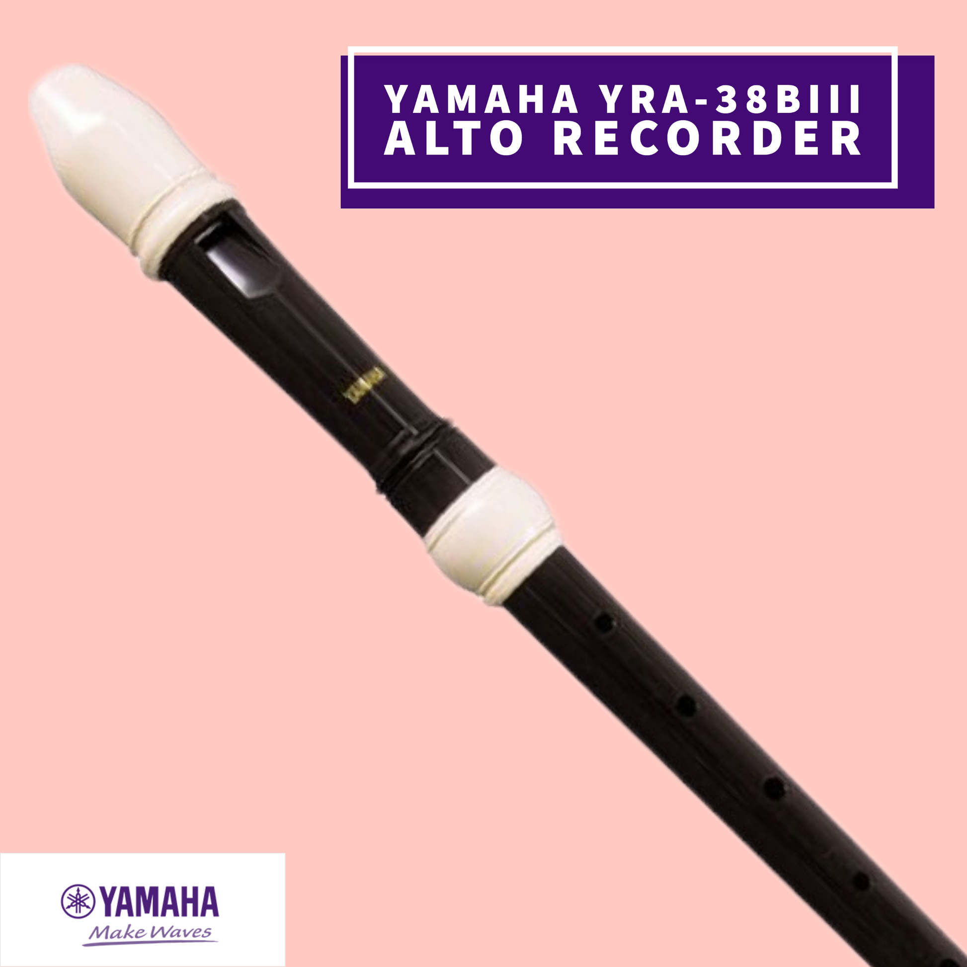 Yamaha Yra-38Biii Alto 3 Piece Abs Resin Recorder (Key Of F) Musical Instruments & Accessories