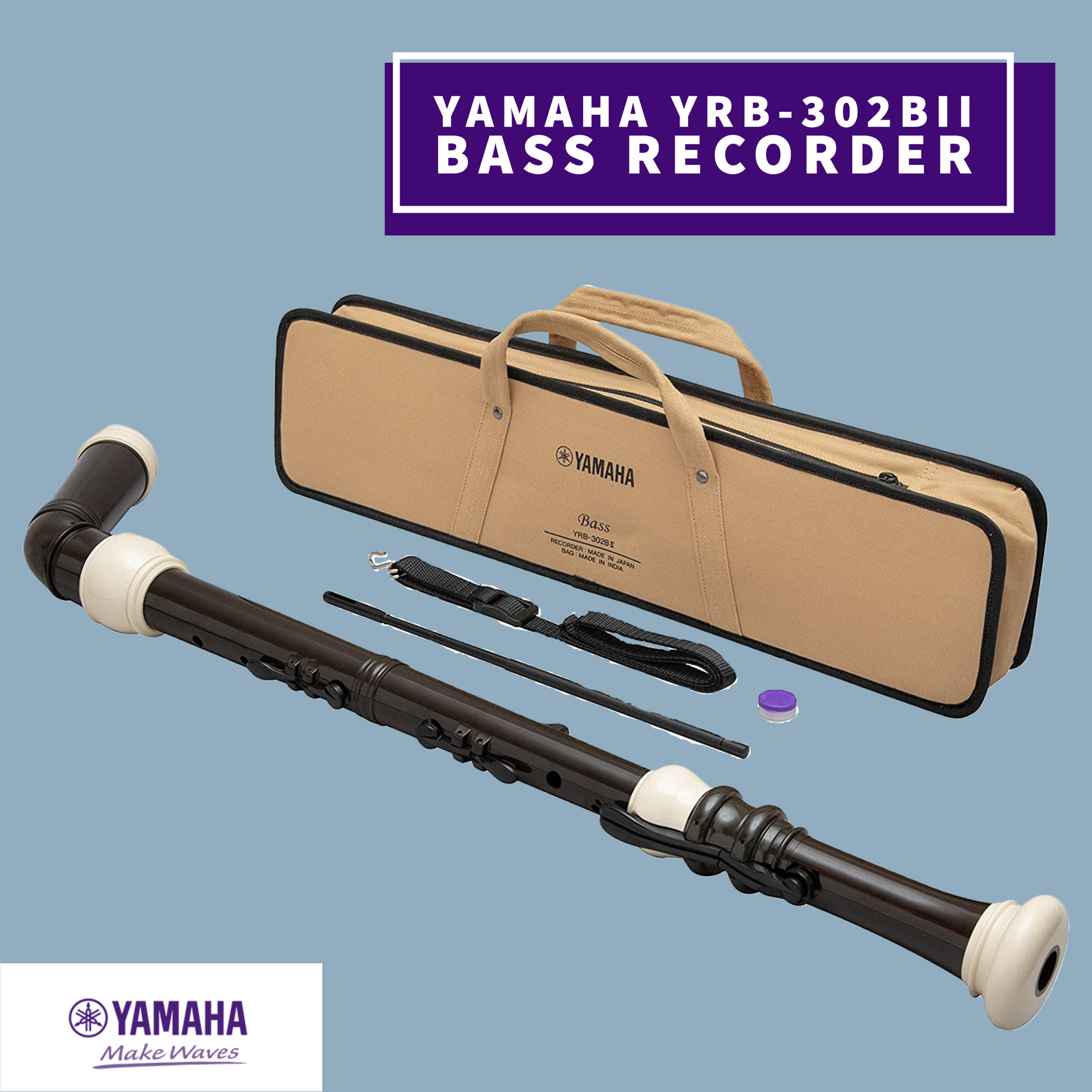 Yamaha Yrb-302Bii 4 Piece Abs Resin Bass Recorder (Key Of F) Musical Instruments & Accessories