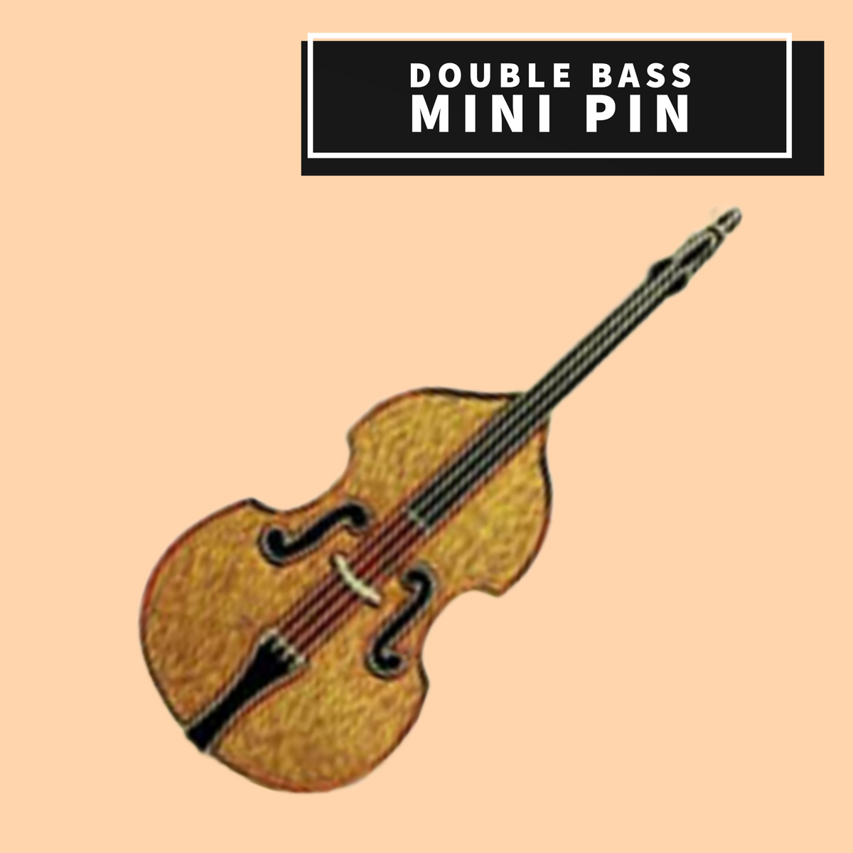 Double Bass Mini Pin