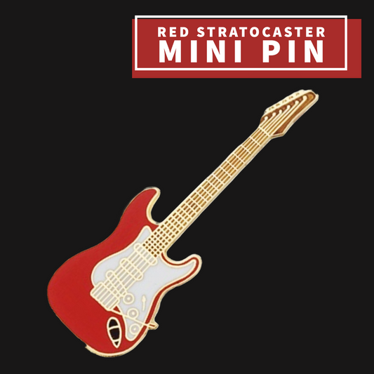 Red Stratocaster Guitar Mini Pin Giftware