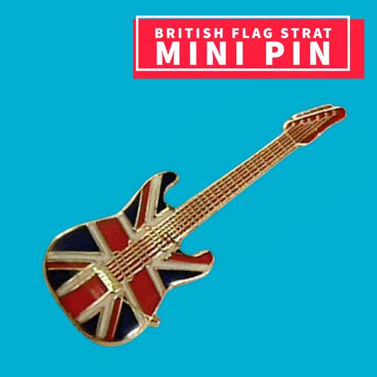 British Flag Stratocaster Mini Pin Giftware
