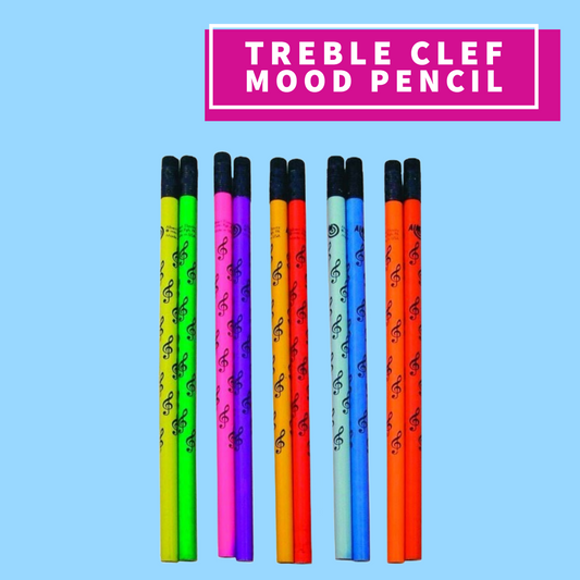 Treble Clef Colour Changing Mood Pencil (Assorted Colours) Giftware