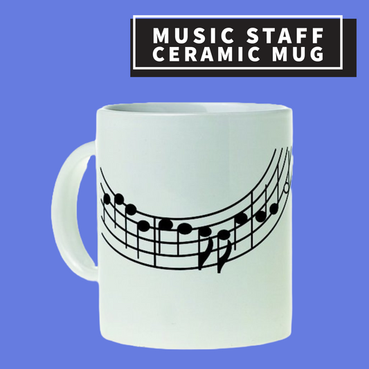 Music Staff Ceramic Mug Giftware