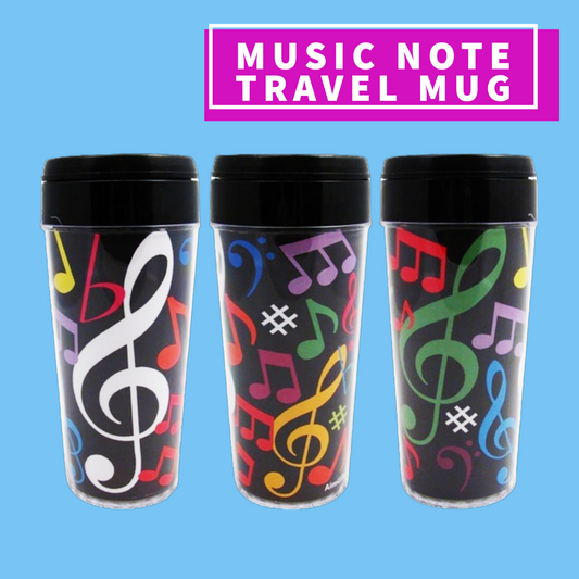 Music Note Travel Mug (473Ml) Giftware