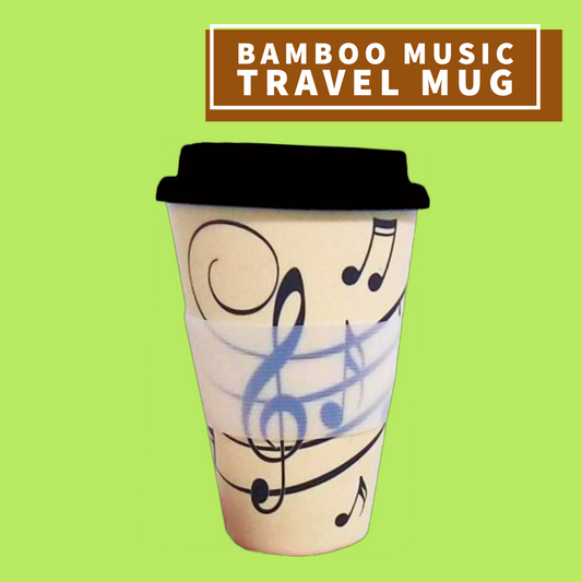 Bamboo Music Note Travel Mug Giftware