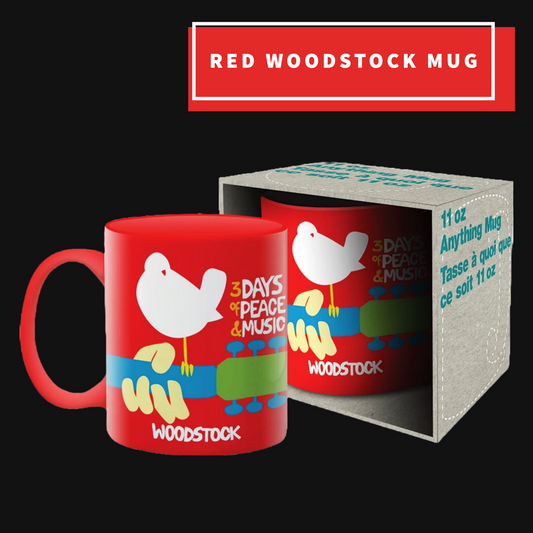 Red Woodstock Mug Giftware