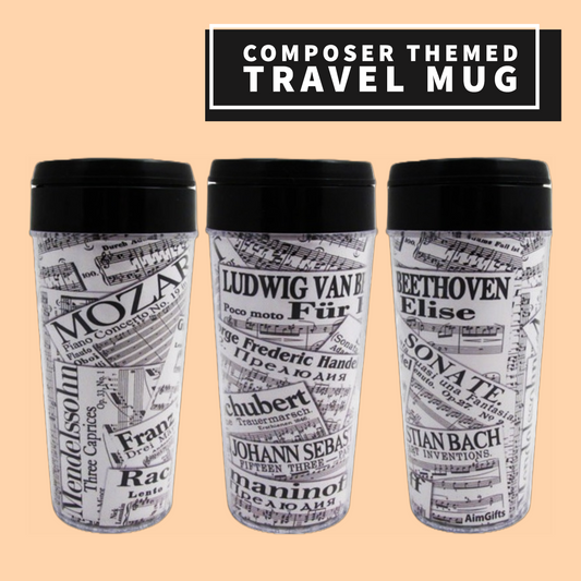 Composer Themed Travel Mug Giftware