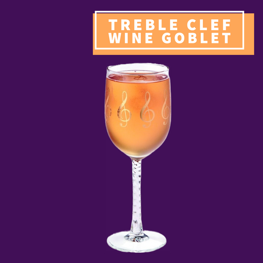 Treble Clef Wine Goblet