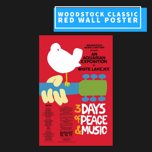 Woodstock Classic Red Wall Poster Giftware