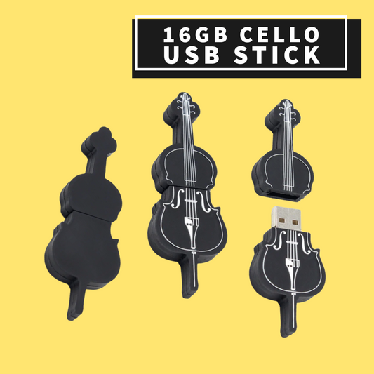 Black Cello USB Memory Stick 16GB