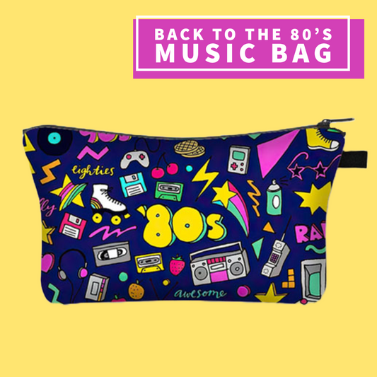 Back to The 80's Music Bag/Pencil Case