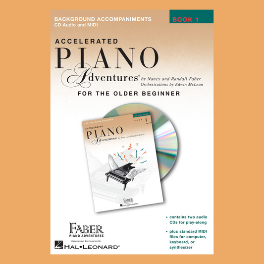 Accelerated Piano Adventures: Book 1 Accompaniment (2 Cd Set) & Keyboard