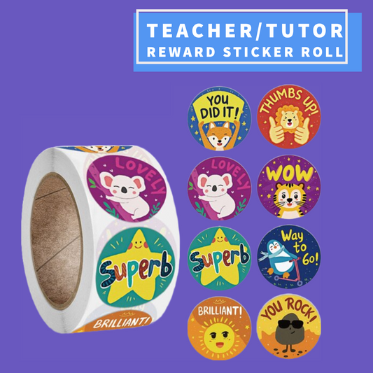 Teacher/Tutor Reward Sticker Roll (500 Stickers)
