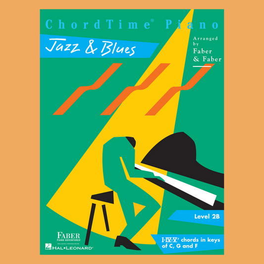 Faber Piano Adventures: ChordTime Piano Jazz & Blues Level 2B Book