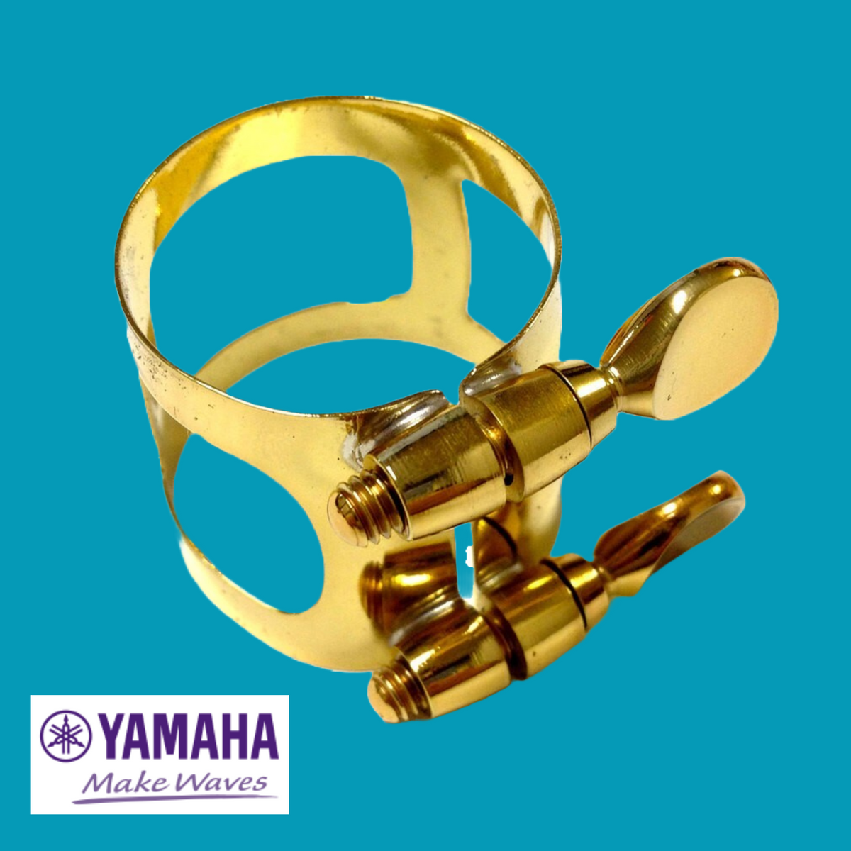 Yamaha Baritone Saxophone Ligature (Gold Finish) Musical Instruments & Accessories