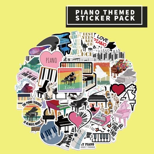Piano Themed Sticker Pack (20 pieces)