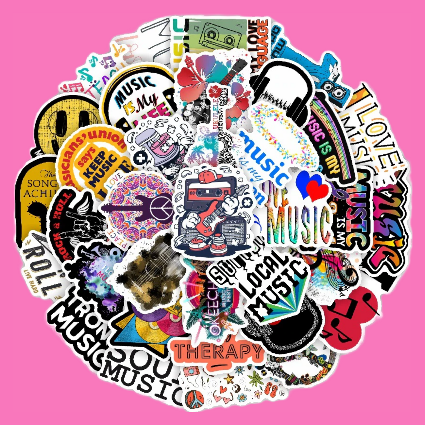 Inspirational Music Sticker Pack (20 pieces)