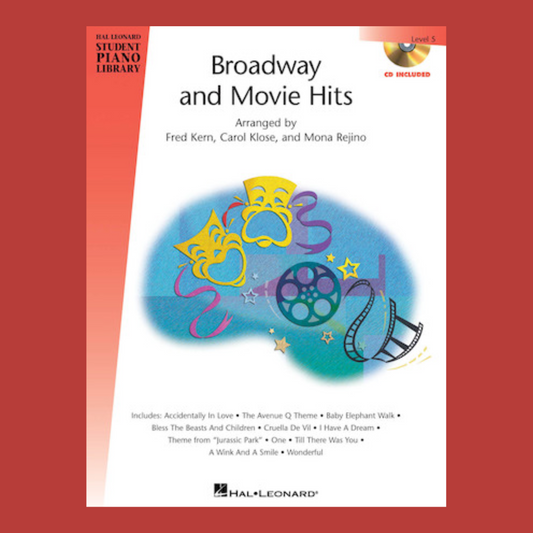 Hal Leonard Student Piano Library -  Broadway & Movie Hits Level 5 Book/Cd